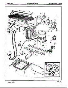 Unit Compartment & System parts for Magic Chef Refrigerator RB17EN-2AF/7C06A from AppliancePartsPros.com