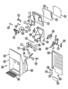 Ice & Water Dispenser parts for Maytag Side-By-Side Refrigerator GS24X8D3V-DP83A from AppliancePartsPros.com