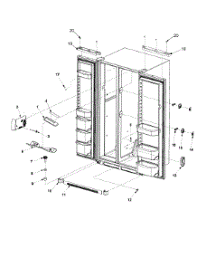 Light Covers And Toe Grille parts for Maytag Side-By-Side Refrigerator SK535-2-PSK535062W from AppliancePartsPros.com
