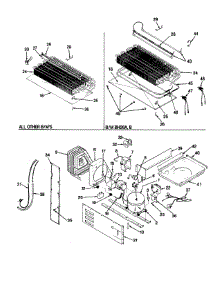 Unit Compartment & System parts for Maytag Top-Mount Refrigerator RTC17A-9E05A from AppliancePartsPros.com
