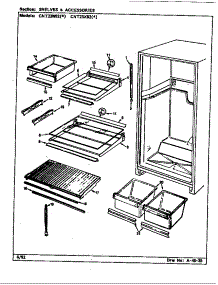 Shelves & Accessories parts for Maytag Top-Mount Refrigerator CNT23X82-CF92A from AppliancePartsPros.com