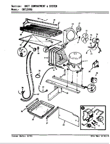 Unit Compartment & System parts for Maytag Top-Mount Refrigerator CNT15VX6A/AF01B from AppliancePartsPros.com