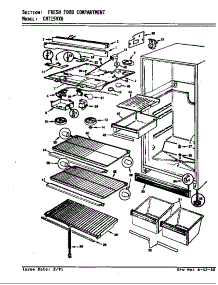 Fresh Food Compartment parts for Maytag Top-Mount Refrigerator CNT15VX6H/AF01B from AppliancePartsPros.com