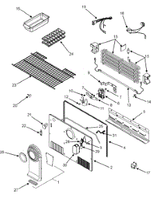 Freezer Compartment parts for Maytag Top-Mount Refrigerator GT2187PEKW from AppliancePartsPros.com