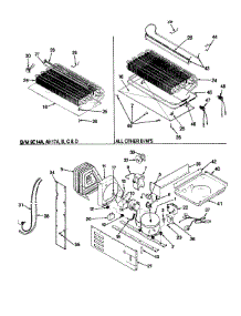 Unit Compartment & System parts for Maytag Top-Mount Refrigerator RTD21A-9E14A from AppliancePartsPros.com