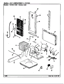 Unit Compartment & System (Rc24la-3Aw / Bs82c) (Rc24la-3Aw / Cs82a) (Rc24ln-3Aw / Bs81d) (Rc24ln-3Aw / Cs81a) parts for Magic Chef Refrigerator RC24LN-3AW/BS82C from AppliancePartsPros.com