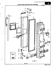 Freezer Door parts for Magic Chef Refrigerator RC22CY-3AI/3N79B from AppliancePartsPros.com