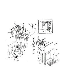 Ice And Water Dispenser parts for Magic Chef Side-By-Side Refrigerator RC20LA-3AW-BS09A from AppliancePartsPros.com