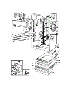 Fresh Food Compartment parts for Magic Chef Side-By-Side Refrigerator RC20LA-3AW-BS09A from AppliancePartsPros.com