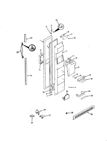 Freezer Door parts for Magic Chef Side-By-Side Refrigerator RC20LA-3AW-BS09A from AppliancePartsPros.com