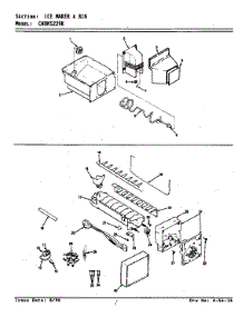 Ice Maker & Bin parts for Maytag Refrigerator CNDNS229KA/AP34A from AppliancePartsPros.com