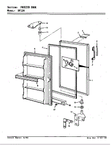 Freezer Door parts for Maytag Refrigerator DF12H/V5ZU3 from AppliancePartsPros.com