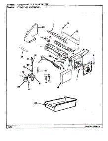 Optional Ice Maker Kit parts for Maytag Refrigerator CNNT174KL/BF32C from AppliancePartsPros.com