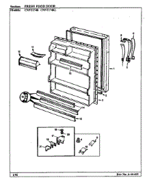 Fresh Food Door parts for Maytag Refrigerator CNNT174KL/BF32C from AppliancePartsPros.com
