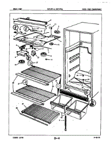 Fresh Food Compartment parts for Maytag Refrigerator ENT17F4/5D72A from AppliancePartsPros.com