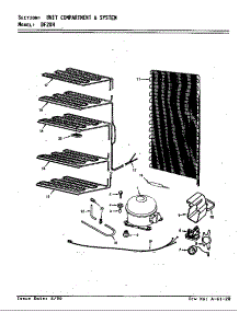 Unit Compartment & System parts for Maytag Refrigerator DF20H/V5ZU3 from AppliancePartsPros.com