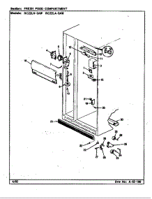 Fresh Food Compartment (Rc22la-3Aw / Bs32e) (Rc22la-3Aw / Cs32a) (Rc22ln-3Aw / Bs31e) (Rc22ln-3Aw / Cs31a) parts for Magic Chef Refrigerator RC22LN-3AW/CS32A from AppliancePartsPros.com