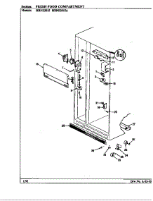 Fresh Food Compartment (Hrns2015 / Bp03b) (Hrns2015 / Bp03c) (Hrns2015a / Bp04b) (Hrns2015a / Bp04c) parts for Maytag Refrigerator HRNS2015/BP03C from AppliancePartsPros.com
