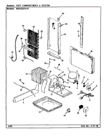 Unit Compartment & System parts for Maytag Refrigerator HRNS2015/BP03D from AppliancePartsPros.com