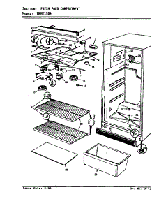 Fresh Food Compartment parts for Maytag Refrigerator HRNT1504/AF09A from AppliancePartsPros.com