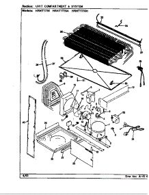 Unit Compartment & System (Hrnt1716 / Bf28a) (Hrnt1716a / Bf33a) (Hrnt1716h / Bf34a) (Hrnt1716h / Bf34d) parts for Maytag Refrigerator HRNT1716H/BF34A from AppliancePartsPros.com