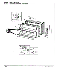 Freezer Door parts for Maytag Refrigerator HRNT1917A/BF55C from AppliancePartsPros.com