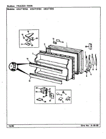 Freezer Door parts for Maytag Refrigerator HRNT1919/CL54A from AppliancePartsPros.com