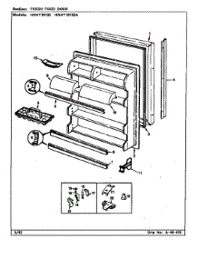 Fresh Food Door parts for Maytag Refrigerator HRNT19192/CF51A from AppliancePartsPros.com