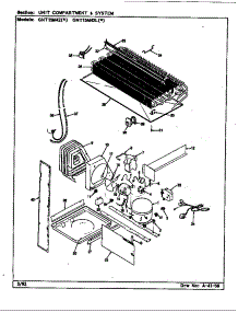 Unit Compartment & System parts for Maytag Refrigerator GNT15M42L/BF03A from AppliancePartsPros.com