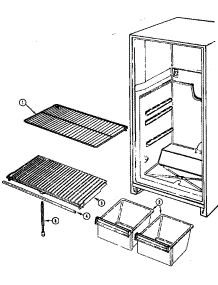 Shelves & Accessories parts for Maytag Refrigerator GT17X43W/DF36A from AppliancePartsPros.com