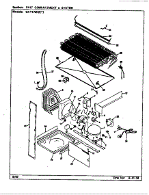 Unit Compartment & System parts for Maytag Refrigerator GNT17M42/CF27A from AppliancePartsPros.com