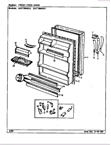 Fresh Food Door parts for Maytag Refrigerator GNT19M4XA/CL62A from AppliancePartsPros.com