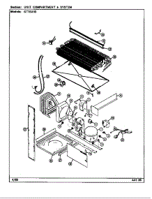 Unit Compartment & System parts for Maytag Refrigerator GT15X43/DF02A from AppliancePartsPros.com