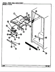 Fresh Food Compartment parts for Maytag Refrigerator GT15X43/DF02A from AppliancePartsPros.com