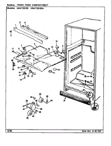 Fresh Food Compartment parts for Maytag Refrigerator HRNT23192A/CF96A from AppliancePartsPros.com