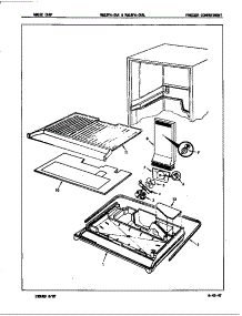 Freezer Compartment parts for Magic Chef Top-Mount Refrigerator RB15FN-0AAL/7C31B from AppliancePartsPros.com