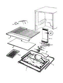 Freezer Compartment parts for Magic Chef Top-Mount Refrigerator RB17KN-0A-BG25A from AppliancePartsPros.com
