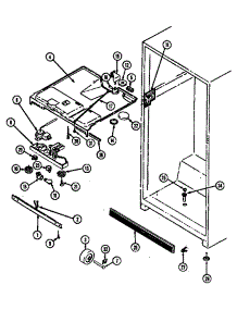 Fresh Food Compartment (Rb172pa / Dg33a) (Rb172pa / Dg33c) (Rb172plw / Dg32a) (Rb172pw / Dg31a) (Rb172pw / Dg31c) parts for Magic Chef Top-Mount Refrigerator RB172PA/DG31C from AppliancePartsPros.com