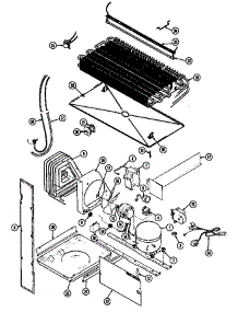 Unit Compartment & System (Rb172pa / Dg33a) (Rb172pa / Dg33c) (Rb172plw / Dg32a) (Rb172pw / Dg31a) (Rb172pw / Dg31c) parts for Magic Chef Top-Mount Refrigerator RB172PA/DG31C from AppliancePartsPros.com