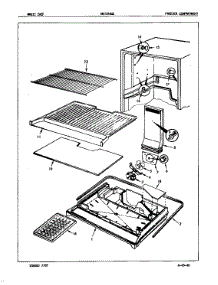 Freezer Compartment parts for Maytag Refrigerator NNT196GZ/7A11B from AppliancePartsPros.com