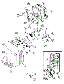 Ice & Water Dispenser parts for Maytag Side-By-Side Refrigerator GS24X8DA-DR84A from AppliancePartsPros.com