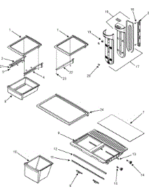 Shelves & Accessories parts for Maytag Top-Mount Refrigerator PTB1826ARW from AppliancePartsPros.com