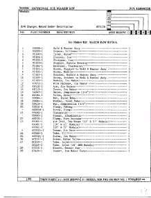 Optional Ice Maker Kit Page 2 parts for Maytag Top-Mount Refrigerator 17694 from AppliancePartsPros.com