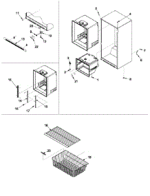 Interior Cabinet & Freezer Shelving parts for Maytag Bottom-Mount Refrigerator PBB1951GRW-PPBB1951GW0 from AppliancePartsPros.com