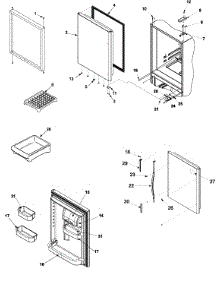 Refrigerator Door parts for Maytag Bottom-Mount Refrigerator PBB1951GRB-PPBB1951GB0 from AppliancePartsPros.com