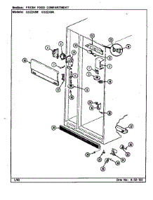 Fresh Food Compartment parts for Maytag Refrigerator GS22X8A/DR17A from AppliancePartsPros.com