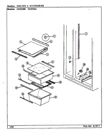 Shelves & Accessories parts for Maytag Refrigerator GS22X8A/DR17A from AppliancePartsPros.com