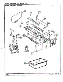 Optional Ice Maker Kit parts for Maytag Refrigerator GS22X8A/DR17A from AppliancePartsPros.com