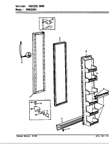 Freezer Door parts for Maytag Refrigerator HRNS2004/AP03A from AppliancePartsPros.com