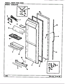 Fresh Food Door parts for Maytag Refrigerator GDNS24V92/CP83A from AppliancePartsPros.com